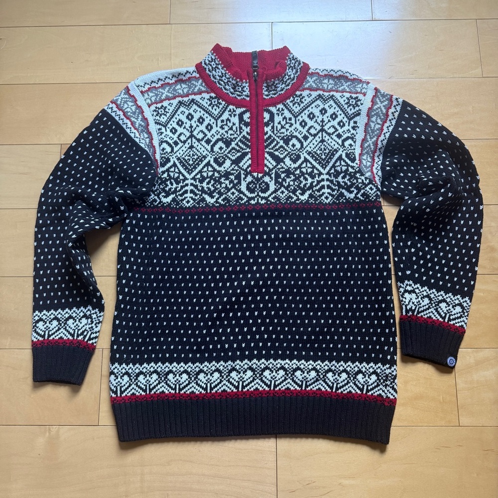 Fair Isle Half Zip Sweater from Iceland